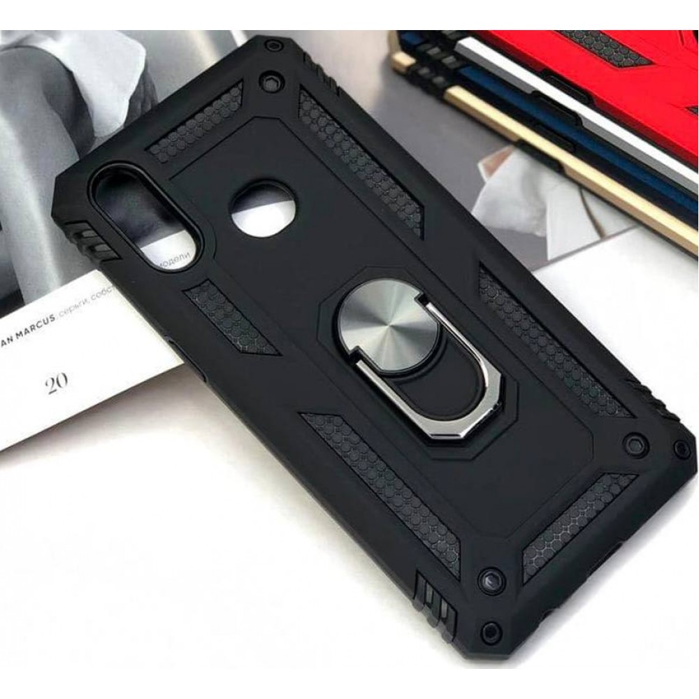 Husă protecție cu suport magnetic pentru Samsung Galaxy A10s/M01s Neagră