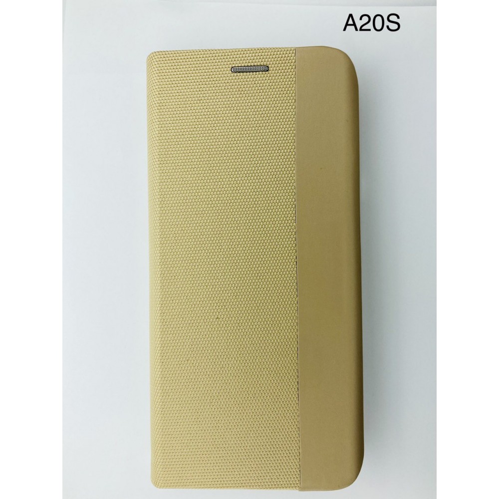 Husă tip carte pentru Samsung Galaxy A20s Aurie