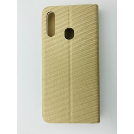 Husă tip carte pentru Samsung Galaxy A20s Aurie