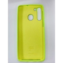 Husă Spate Samsung Galaxy A21 Galben cu Logo