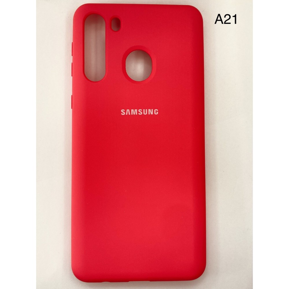 Husă Spate Samsung Galaxy A21 roșu cu logo