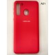 Husă Spate Samsung Galaxy A21 roșu cu logo