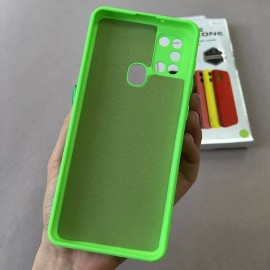 Husă spate cu logo pentru Samsung Galaxy A21s Verde-deschis