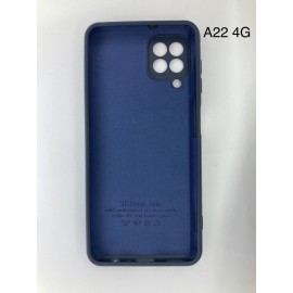 Husă Spate Samsung Galaxy A22 4G Albastru-închis cu Logo
