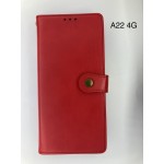 Husă Carte Samsung Galaxy A22 4G Roșie