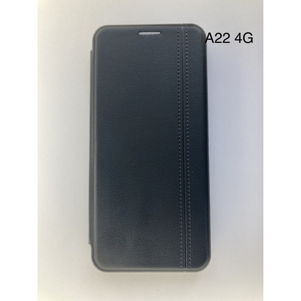 Husă Flip Cover Neagră pentru Samsung Galaxy A22 4G