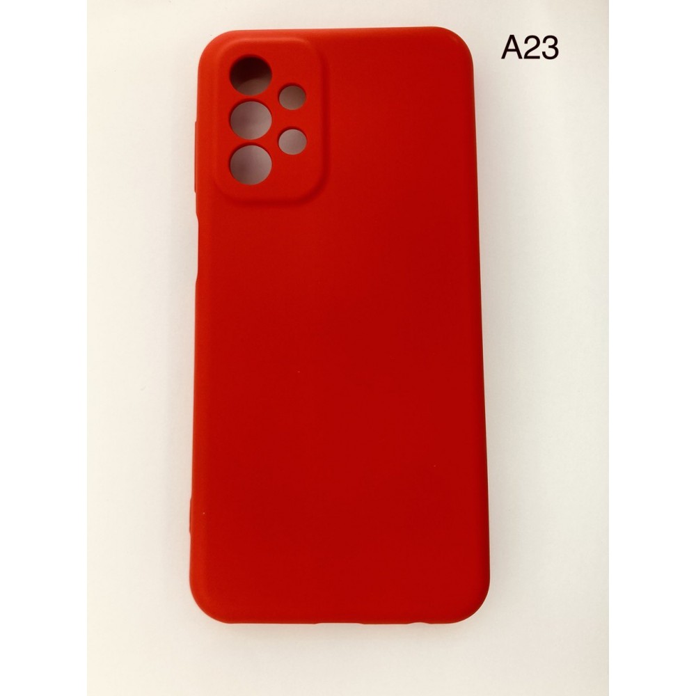 Husă silicon cu microfibră roșie pentru Samsung Galaxy A23 4G