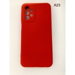 Husă silicon cu microfibră roșie pentru Samsung Galaxy A23 4G