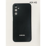 Husă Spate Neagră cu Logo pentru Samsung Galaxy A24 4G