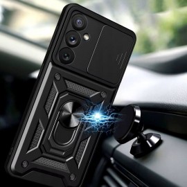Husa de protecție cu suport magnetic pentru Samsung Galaxy A25 Neagră