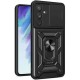 Husa de protecție cu suport magnetic pentru Samsung Galaxy A55 Neagră