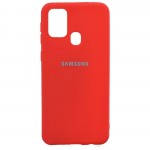 Husă spate cu logo pentru Samsung Galaxy M30s Roșie