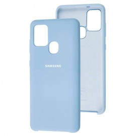 Husă spate cu logo pentru Samsung Galaxy M30s Albastră