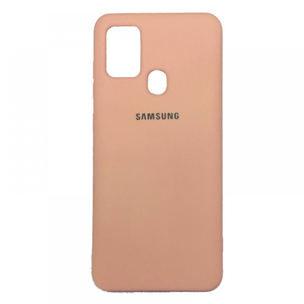 Husă spate cu logo pentru Samsung Galaxy M30s Cafeniu-deschis
