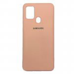 Husă spate cu logo pentru Samsung Galaxy M30s Cafeniu-deschis