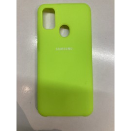 Husă spate cu logo pentru Samsung Galaxy M30s Galbenă