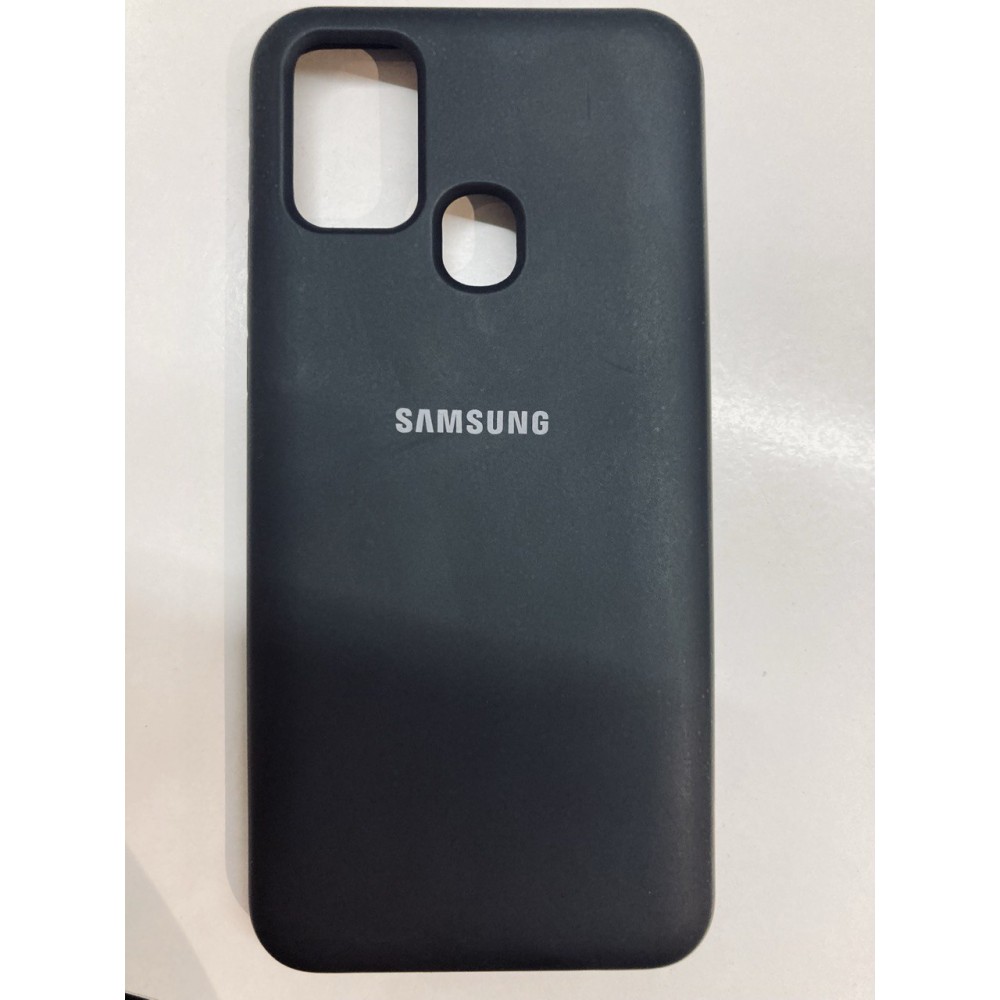 Husă spate cu logo pentru Samsung Galaxy M31 Neagră