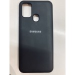Husă spate cu logo pentru Samsung Galaxy M31 Neagră