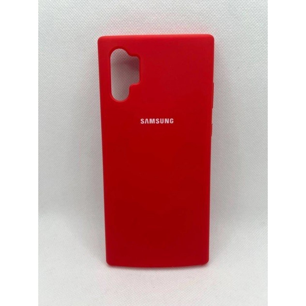 Husa spate cu logo pentru Samsung Galaxy Note 10 Plus Roșie