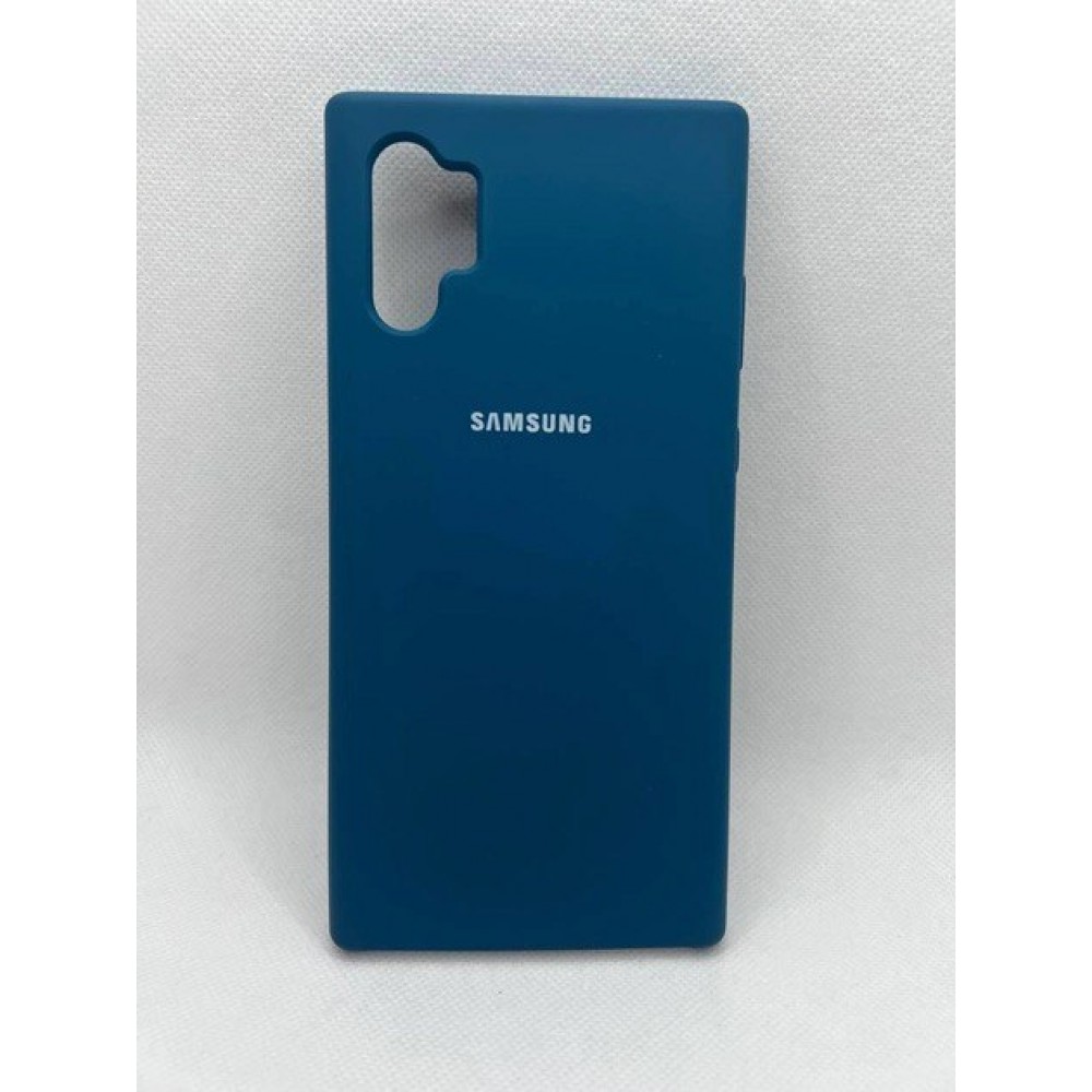 Husa spate cu logo pentru Samsung Galaxy Note 10 Plus Albastră