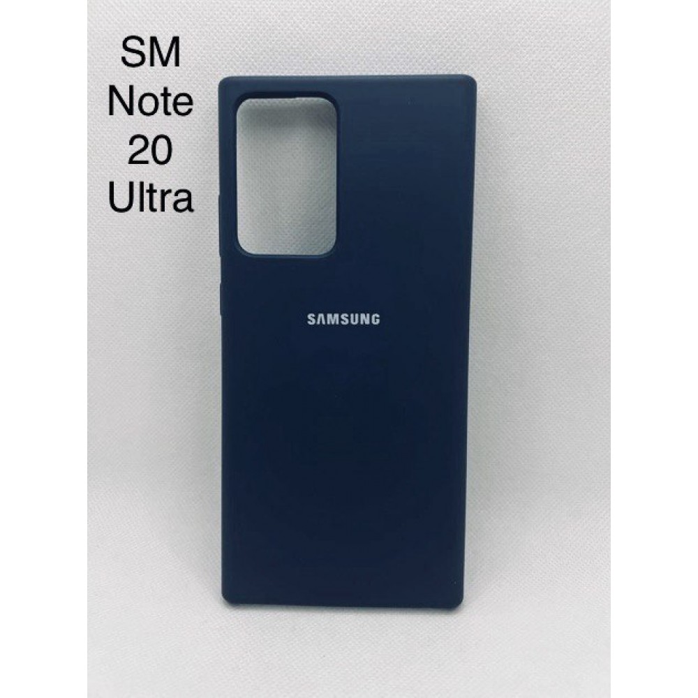 Husa spate cu logo pentru Samsung Galaxy Note 20 Ultra Albastru-închis