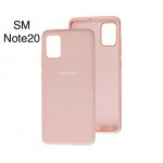 Husa spate cu logo pentru Samsung Galaxy Note 20 Cafeniu-deschis
