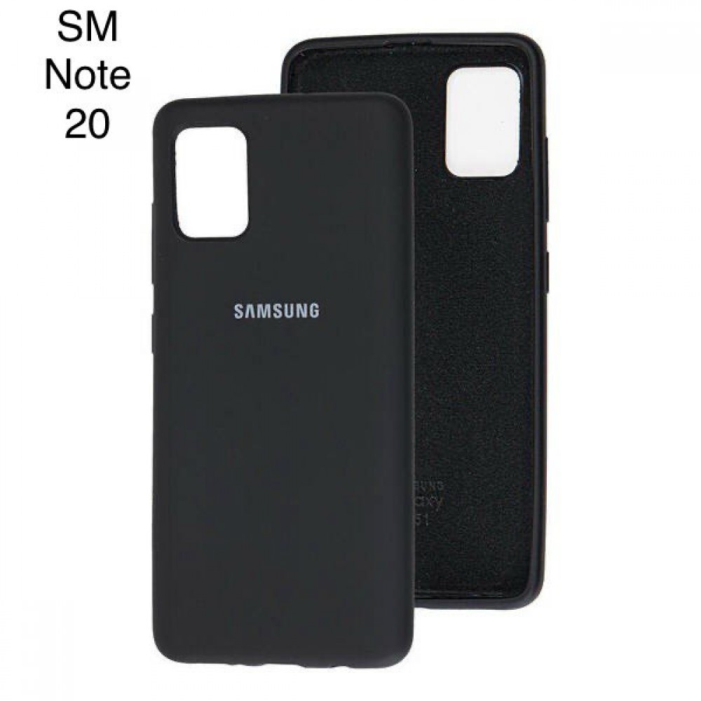 Husa spate cu logo pentru Samsung Galaxy Note 20 Neagra