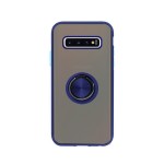 Husa Din Silicon Policarbonată Transparentă Samsung Galaxy S10 Plus Albastră