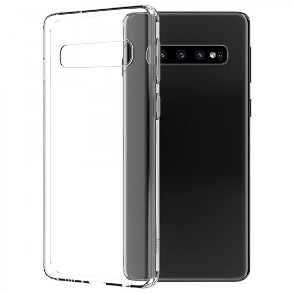Husa spate fara logo pentru Samsung Galaxy S10 Transparentă