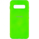 Husa spate cu logo pentru Samsung Galaxy S10 Verde-galbui