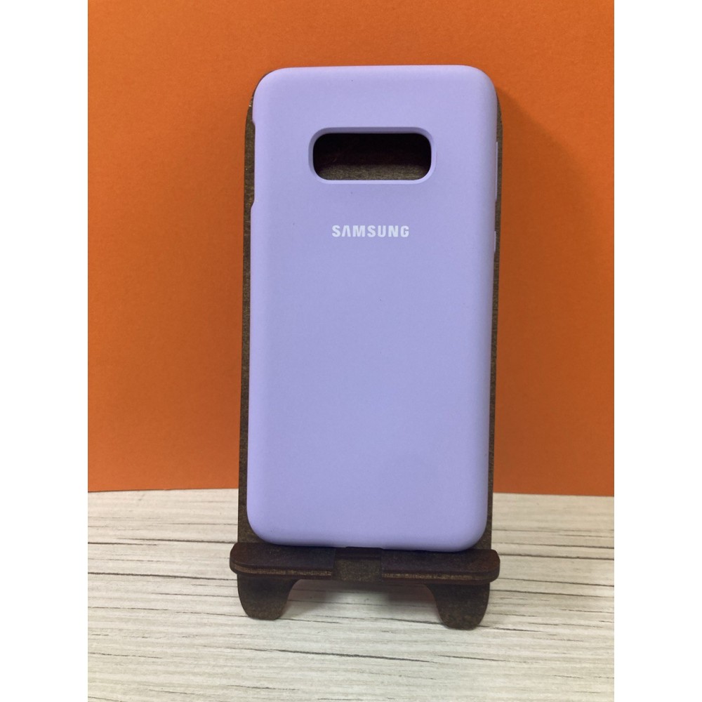 Husa spate cu logo pentru Samsung Galaxy S10e Violet-deschis