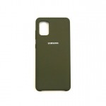 Husa spate cu logo pentru Samsung Galaxy S20 Verde-închis