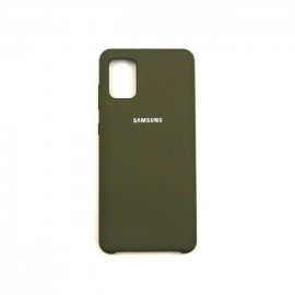 Husa spate cu logo pentru Samsung Galaxy S20 Verde-închis