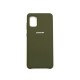 Husa spate cu logo pentru Samsung Galaxy S20 Verde-închis