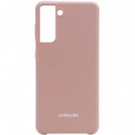 Husa spate cu logo pentru Samsung Galaxy S21 Plus Pudră