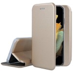 Husă carte pentru Samsung Galaxy S21 Ultra Aurie
