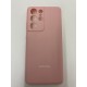 Husa spate cu logo pentru Samsung Galaxy S21 Ultra Roz