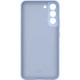 Husa spate cu logo pentru Samsung Galaxy S21 Albastru-deschis