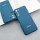 Husa spate cu logo pentru Samsung Galaxy S21 Albastră
