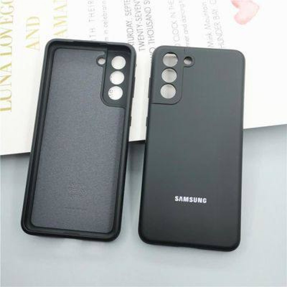 Husa spate cu logo pentru Samsung Galaxy S21 Neagră