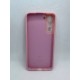Husa spate cu logo pentru Samsung Galaxy S21 Roz-deschis