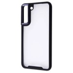 Husa Din Silicon Policarbonată Transparentă Samsung Galaxy S21FE Neagra