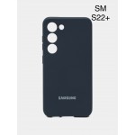 Husa spate cu logo pentru Samsung Galaxy S22 Plus Albastră