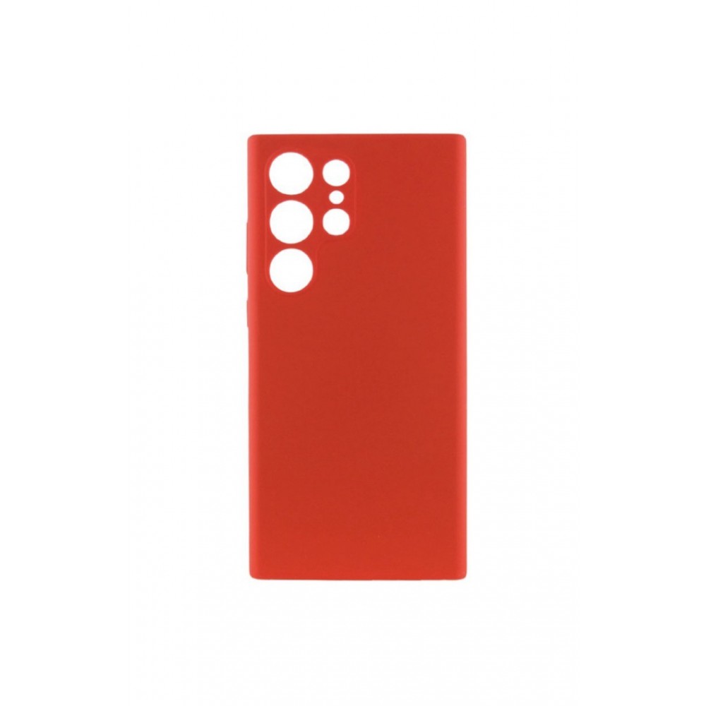 Husa spate fara logo pentru Samsung Galaxy S22 Ultra Roșie