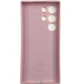 Husa spate cu logo pentru Samsung Galaxy S22 Ultra Cafeniu-deschis