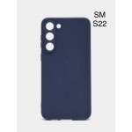 Husa spate fara logo pentru Samsung Galaxy S22 Albastra
