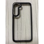 Husa Din Silicon Policarbonată Transparentă Samsung Galaxy S23 Plus Neagra