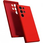 Husa spate fara logo pentru Samsung Galaxy S23 Ultra Roșie