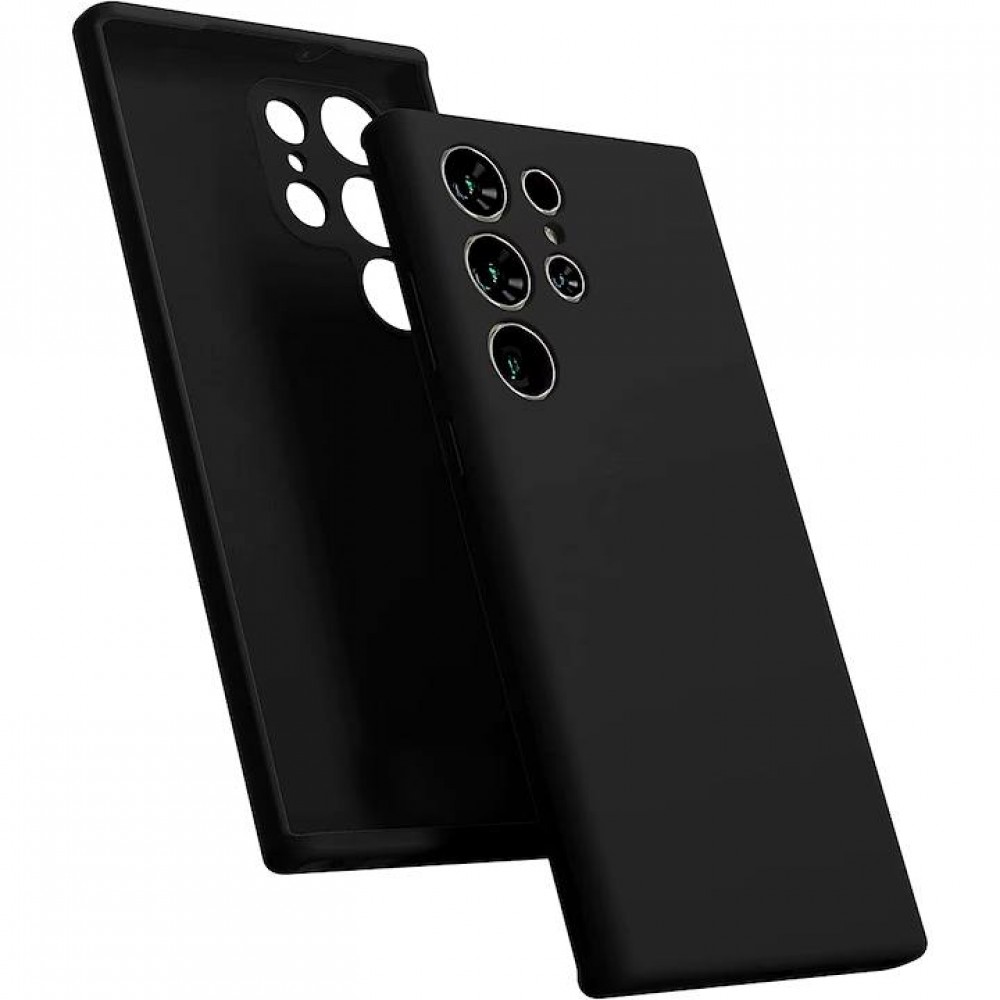 Husa spate fara logo pentru Samsung Galaxy S23 Ultra Neagră