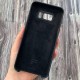 Husa spate cu logo pentru Samsung Galaxy S8 Plus Neagră